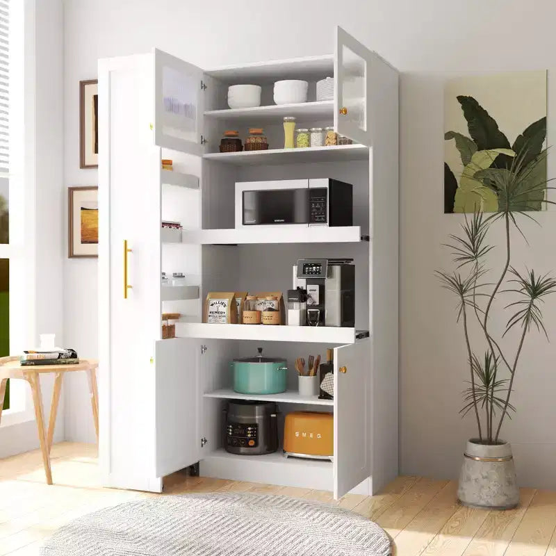 Meuble de rangement de cuisine multifonctionnel de 43 pouces