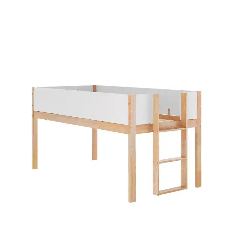 Lit superposé convertible en bois massif pour enfants