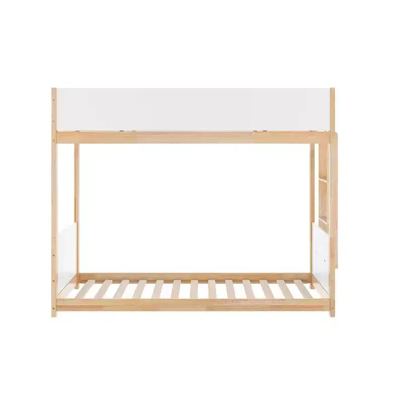 Lit superposé convertible en bois massif pour enfants
