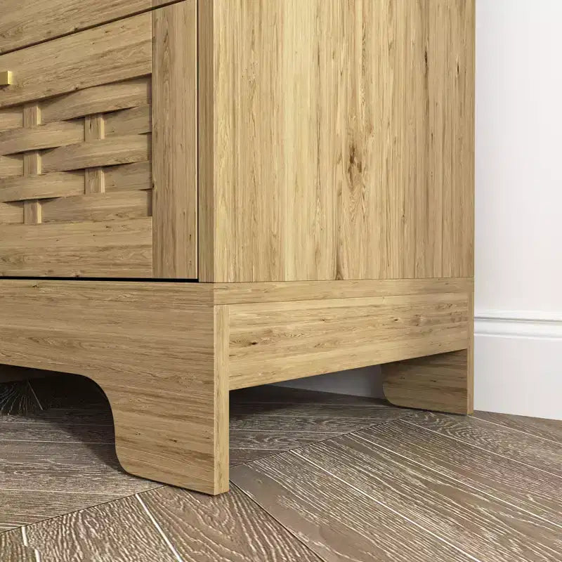 Commode double tiroir de style campagnard à six tiroirs