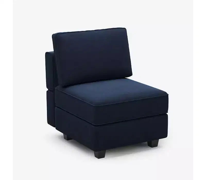Canapé-lit modulaire Belffin en velours avec rangement (9 assises + 9 côtés)