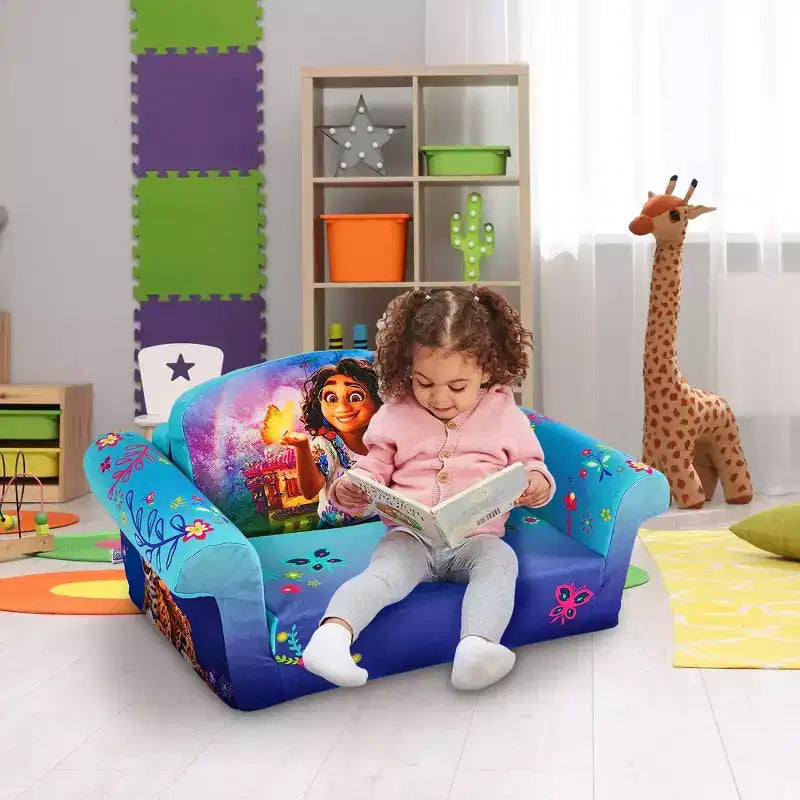 Meubles Enfants 2 en 1 Canapé-lit Pliant en Mousse