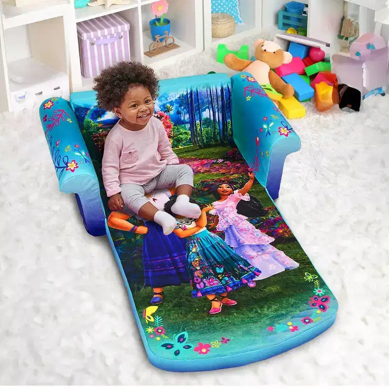 Meubles Enfants 2 en 1 Canapé-lit Pliant en Mousse