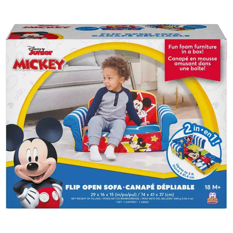 Meubles Enfants 2 en 1 Canapé-lit Pliant en Mousse