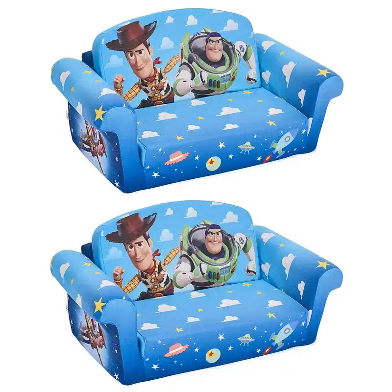 Meubles Enfants 2 en 1 Canapé-lit Pliant en Mousse