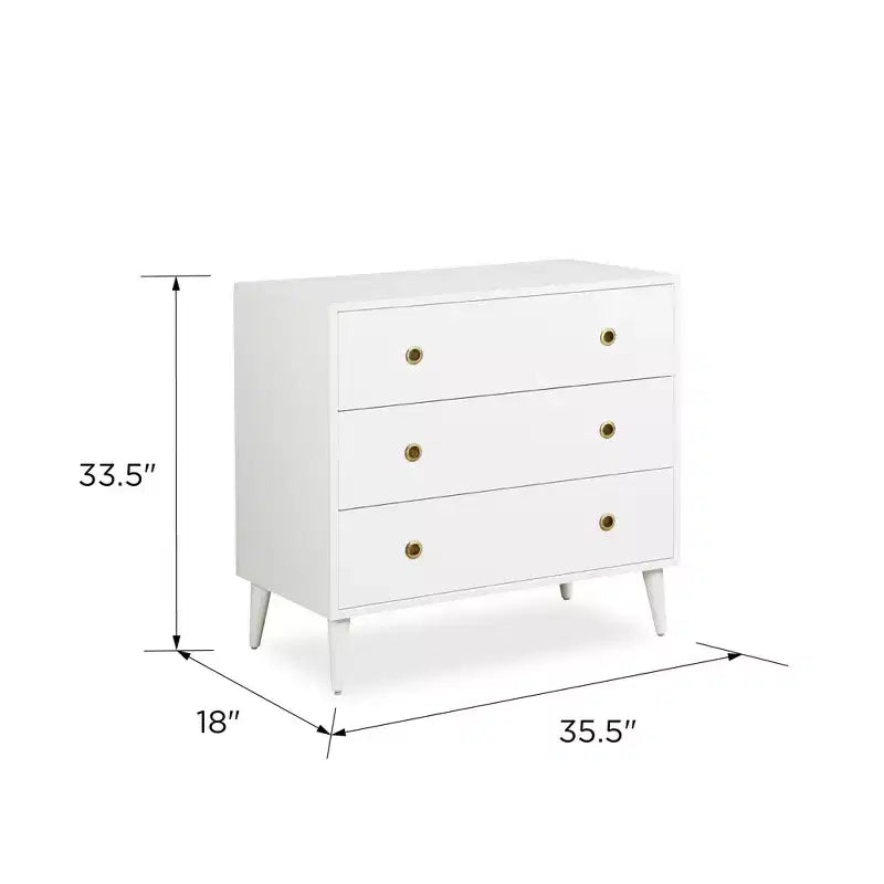 Commode de rangement à 3 tiroirs