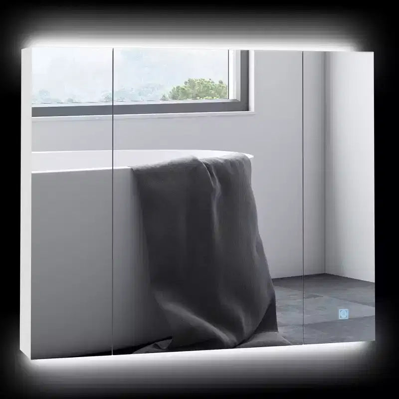 Organisateur de miroir mural pour meuble-lavabo de salle de bain