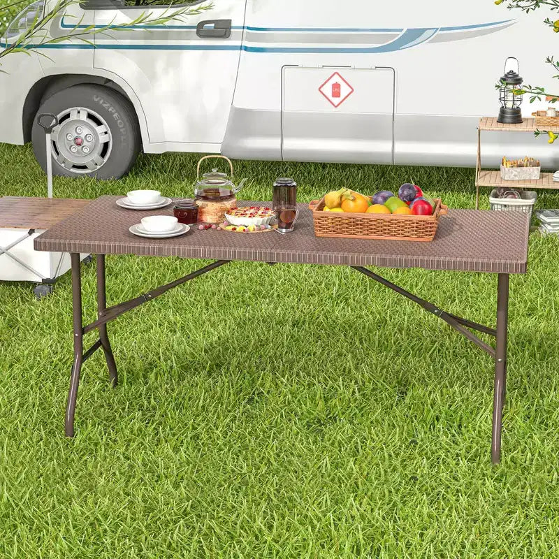 Table de pique-nique pliante Table à manger extérieure