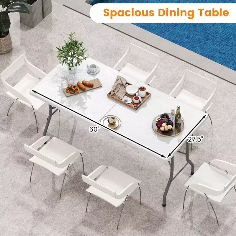 Table de pique-nique pliante Table à manger extérieure