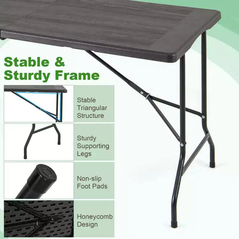 Table de pique-nique pliante Table à manger extérieure