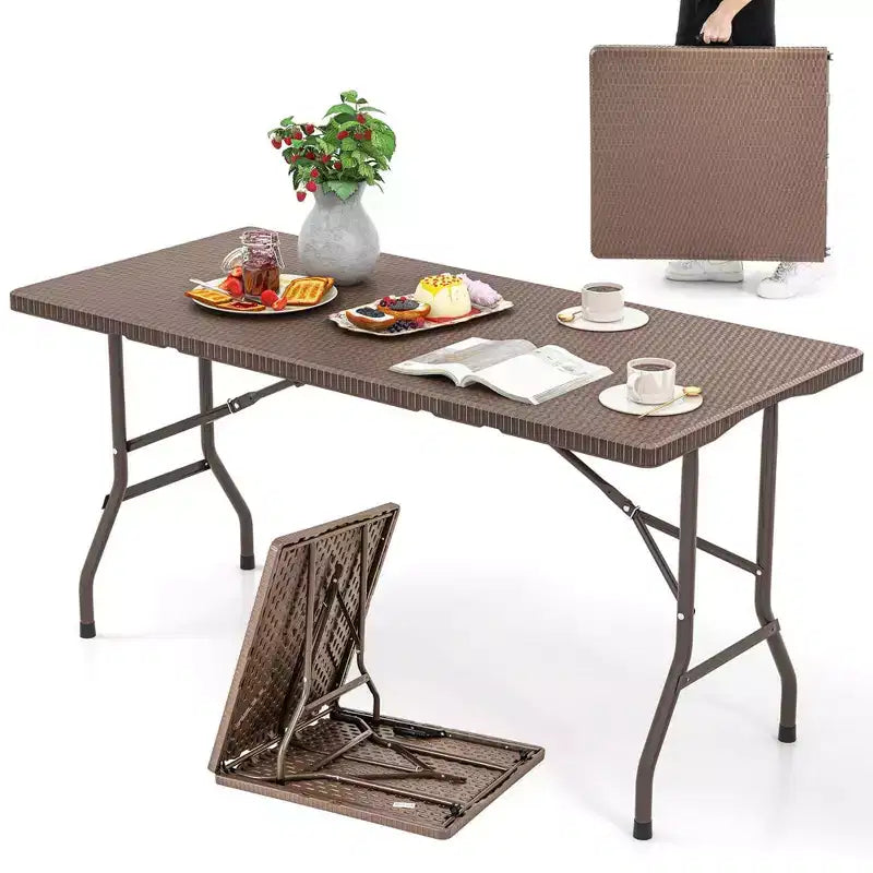 Table de pique-nique pliante Table à manger extérieure