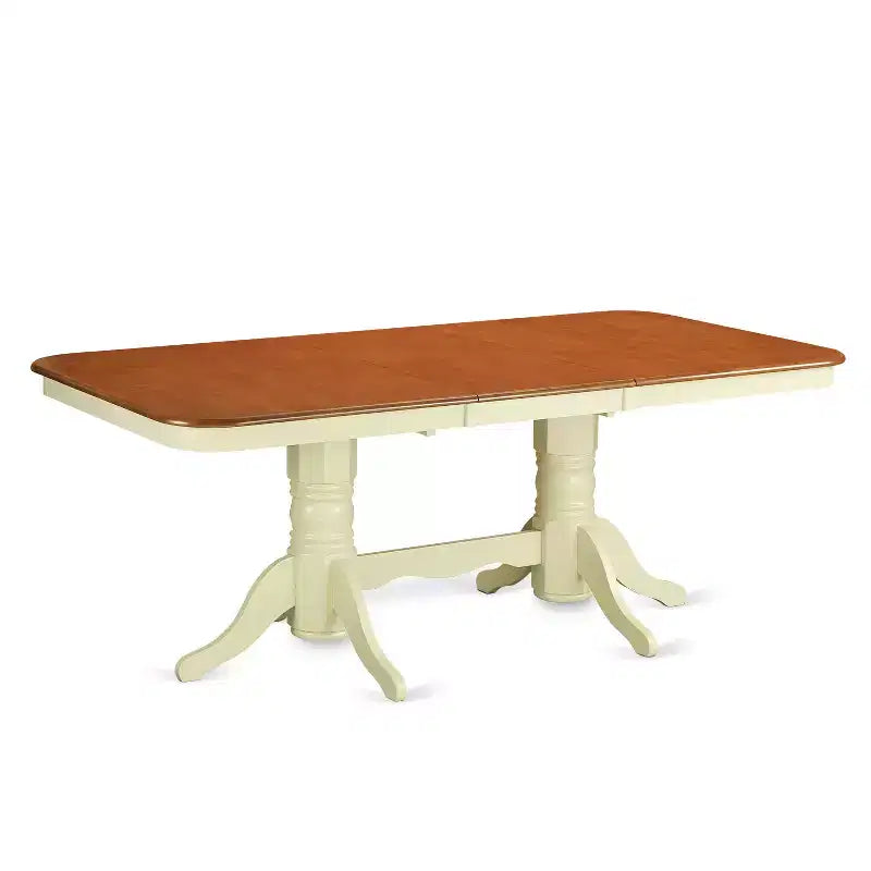 Table de salle à manger rectangulaire aux coins arrondis