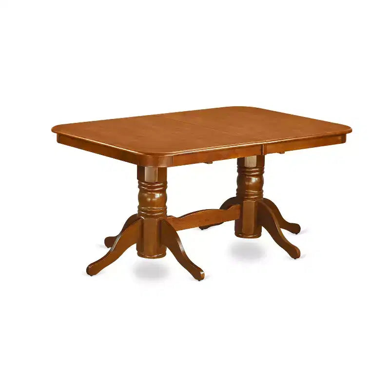 Table de salle à manger rectangulaire aux coins arrondis