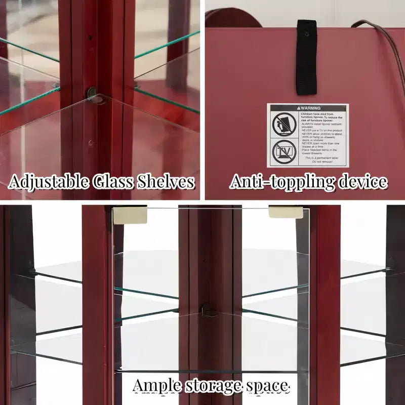 Vitrine avec 2 portes vitrées