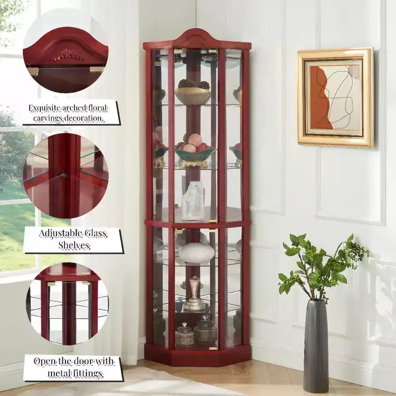 Vitrine avec 2 portes vitrées