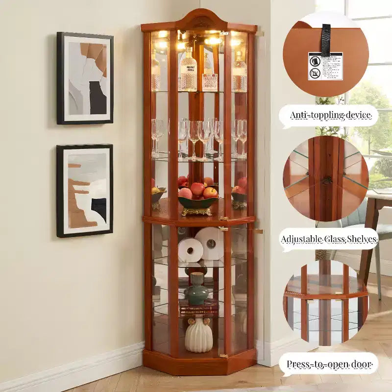 Vitrine avec 2 portes vitrées