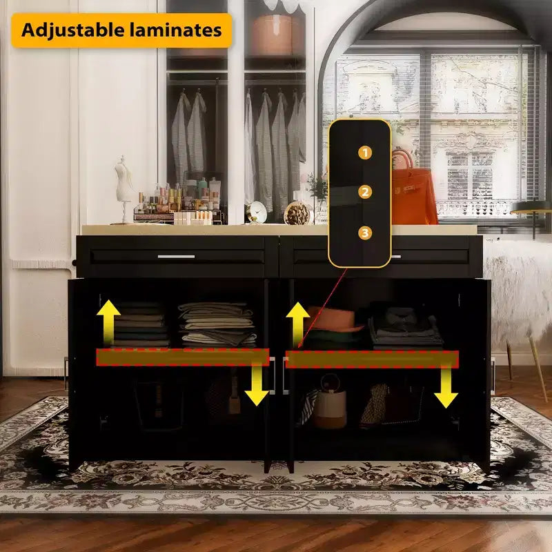 Commode îlot de rangement d'armoire de chambre