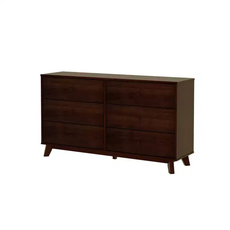 Commode en bois massif classique, commode de rangement pour chambre à coucher