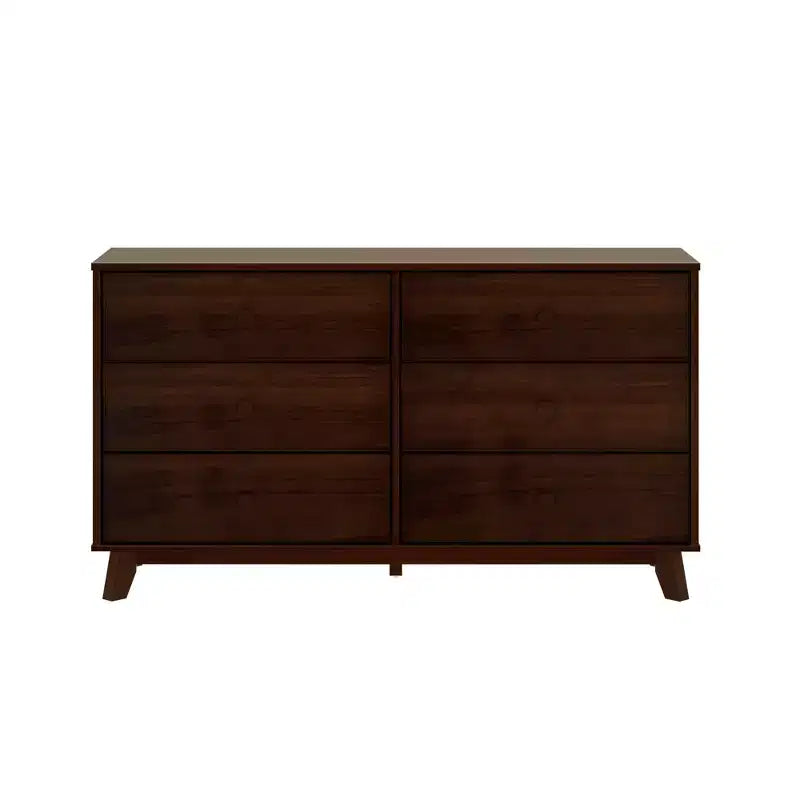 Commode en bois massif classique, commode de rangement pour chambre à coucher