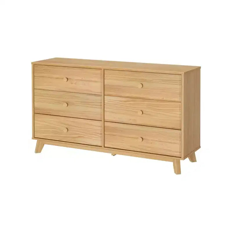 Commode en bois massif classique, commode de rangement pour chambre à coucher
