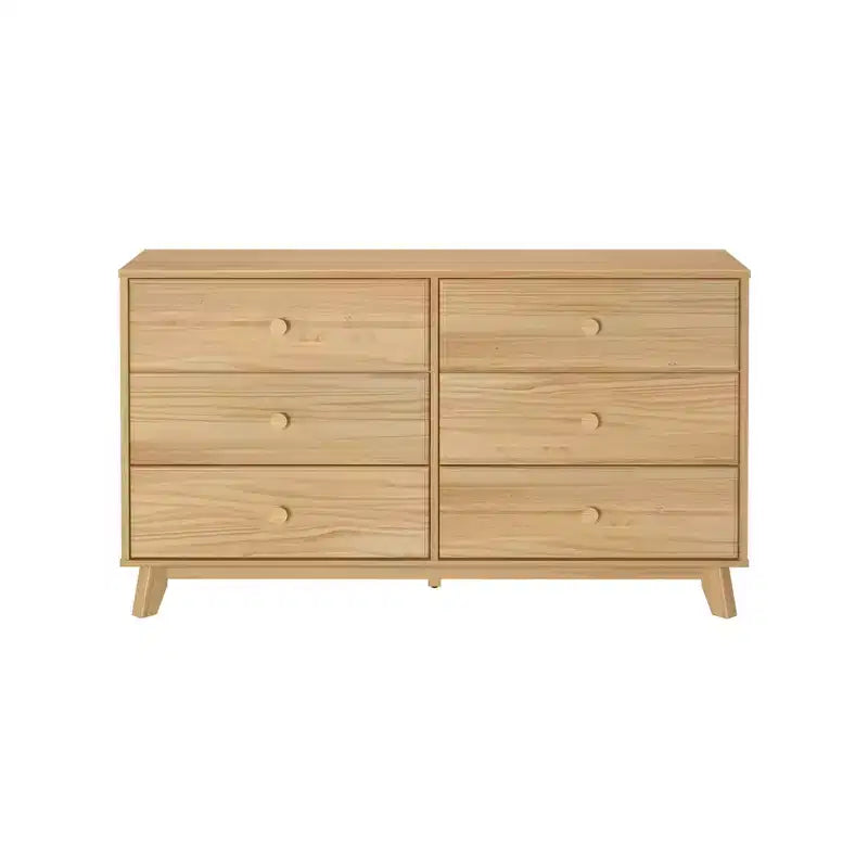 Commode en bois massif classique, commode de rangement pour chambre à coucher