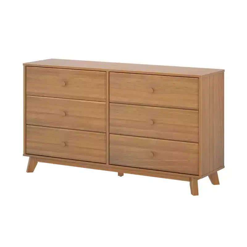Commode en bois massif classique, commode de rangement pour chambre à coucher