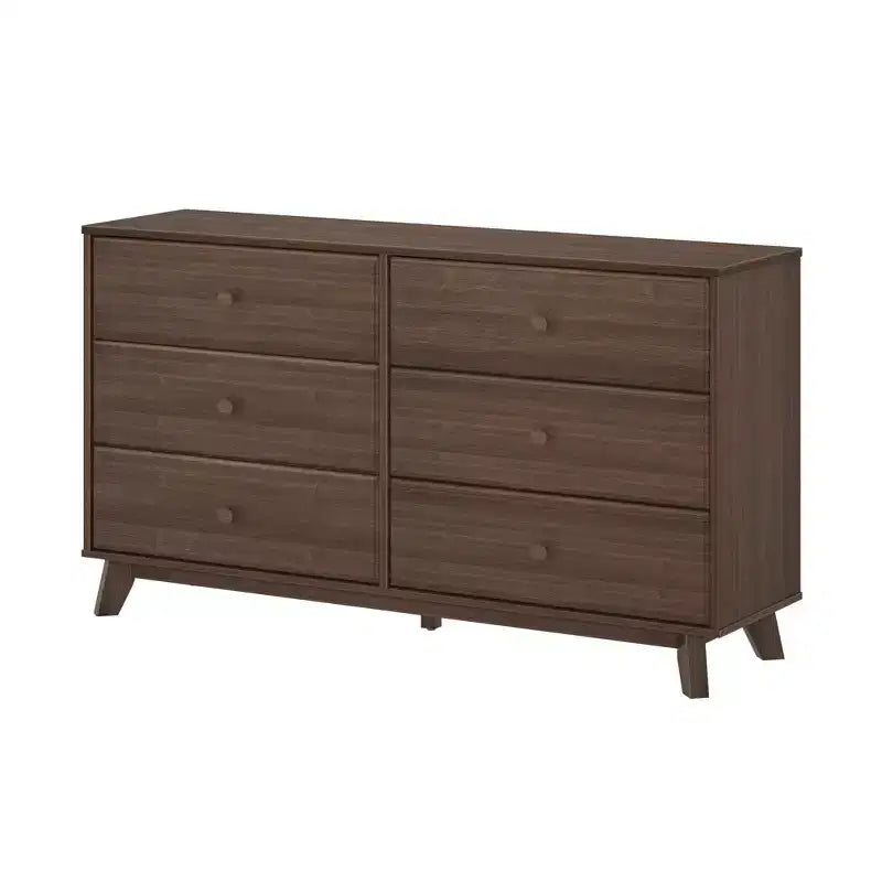Commode en bois massif classique, commode de rangement pour chambre à coucher
