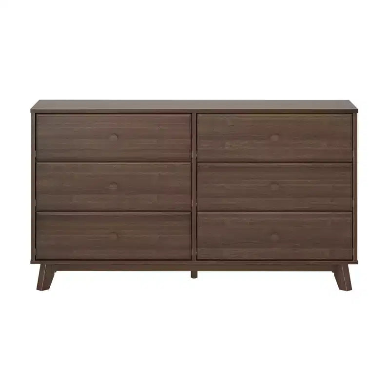 Commode en bois massif classique, commode de rangement pour chambre à coucher