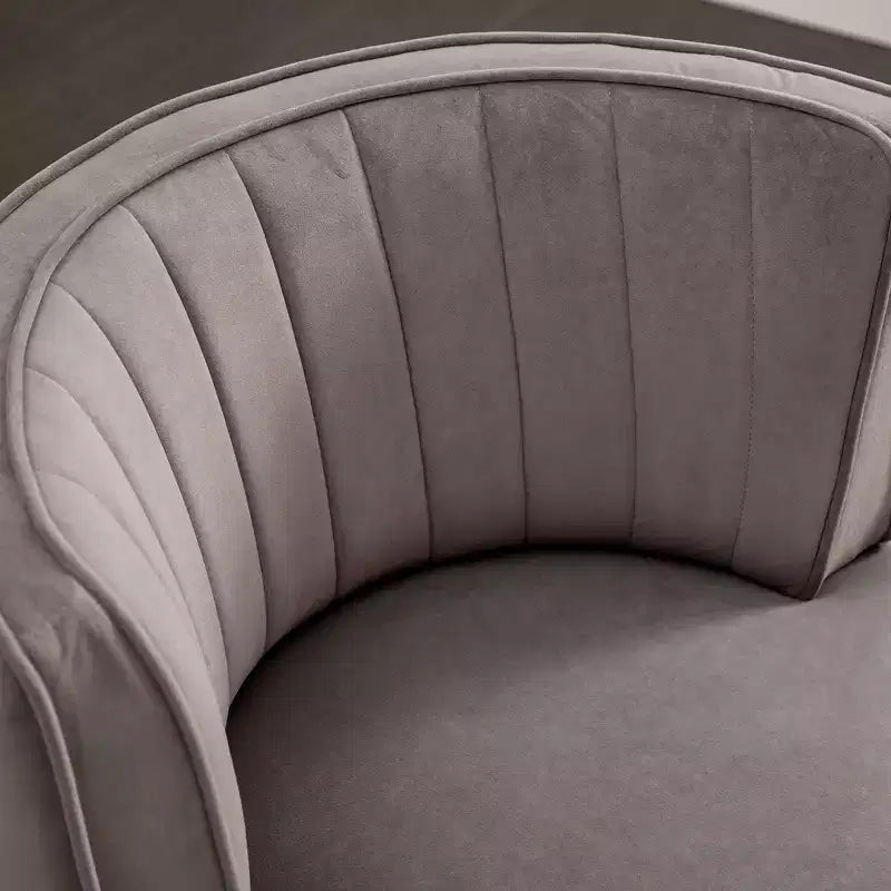 Fauteuil rond en velours