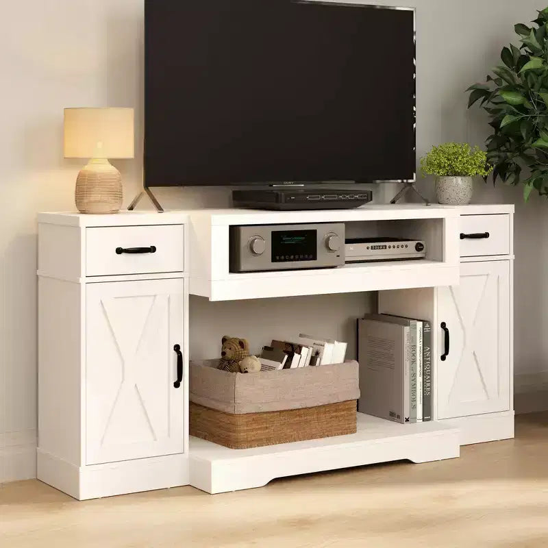 Meuble TV rustique avec console média