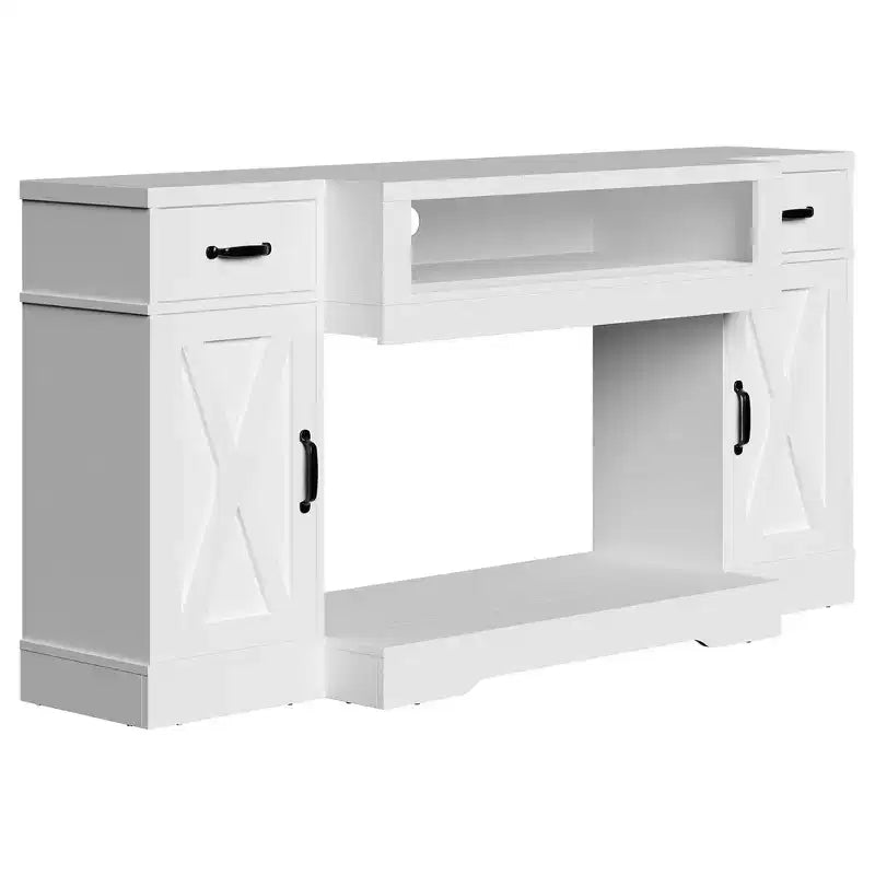 Meuble TV rustique avec console média