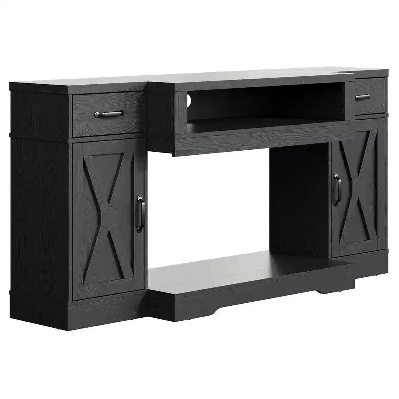 Meuble TV rustique avec console média