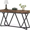Table d'entrée en bois massif de style rustique