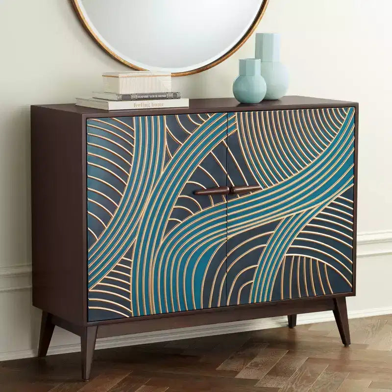 Commode d'appoint 2 portes multicolore Street