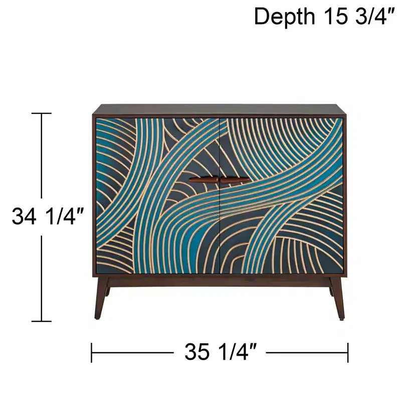 Commode d'appoint 2 portes multicolore Street