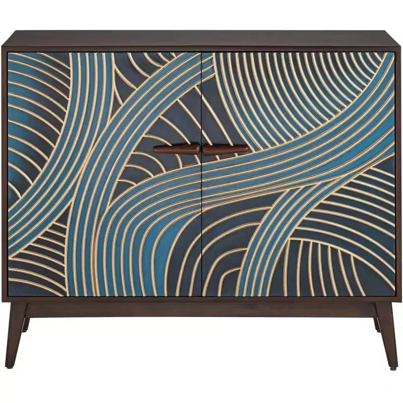 Commode d'appoint 2 portes multicolore Street