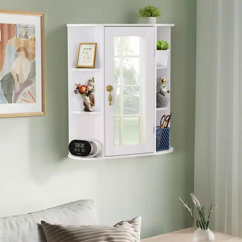 Meuble de rangement mural de salle de bain avec miroir