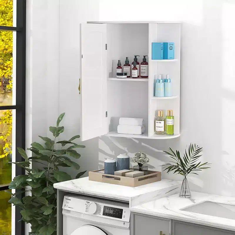 Meuble de rangement mural de salle de bain avec miroir
