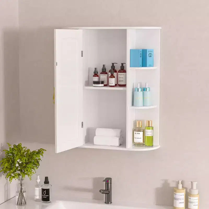Meuble de rangement mural de salle de bain avec miroir