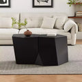 Table basse géométrique moderne blanche combinée