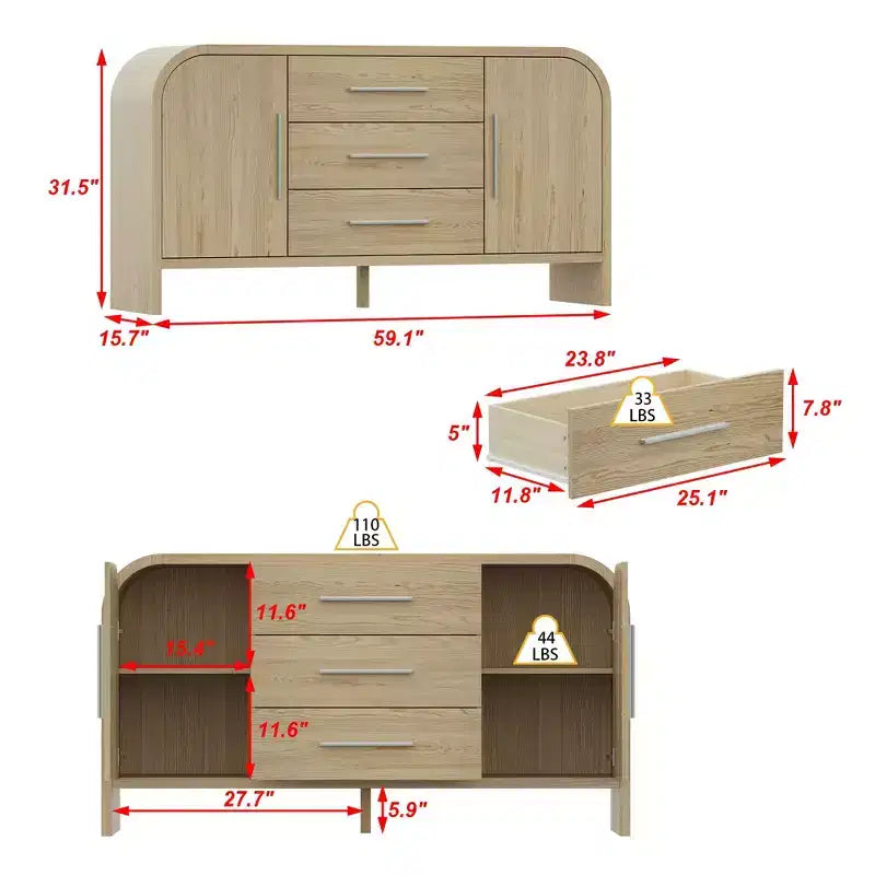 Buffet bahut commode style moderne