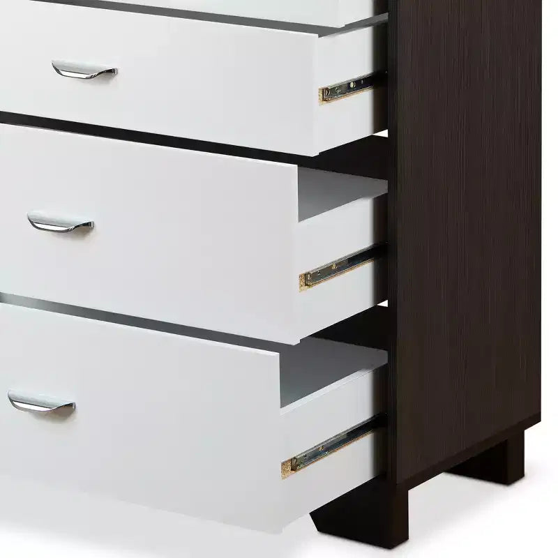 Commode en bois à 5 tiroirs