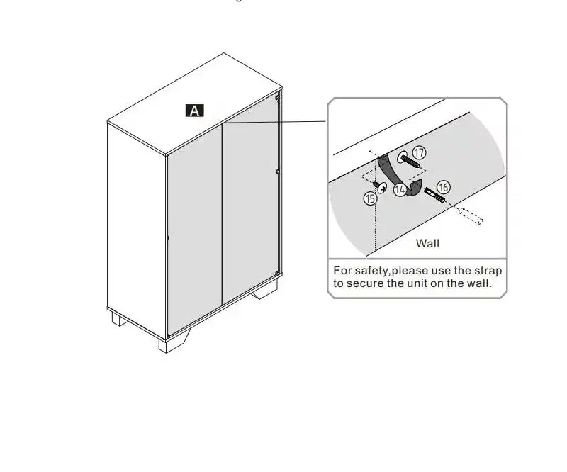 Commode en bois à 5 tiroirs