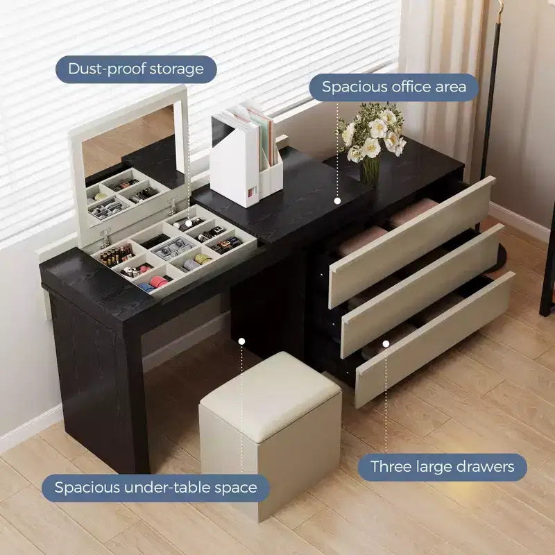 Bureau ou coiffeuse modernes réglables