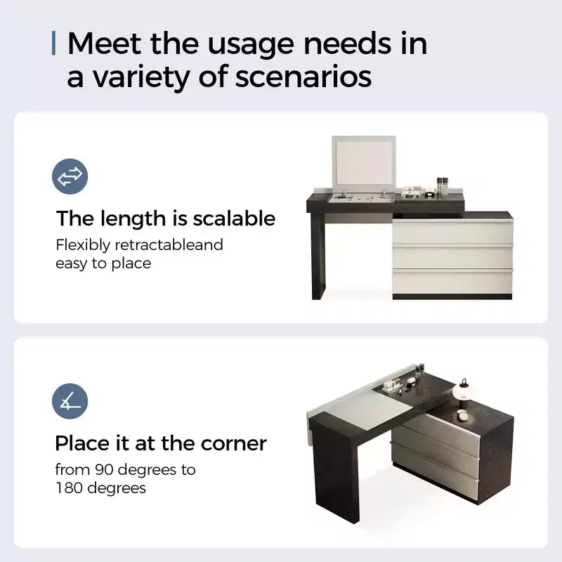 Bureau ou coiffeuse modernes réglables