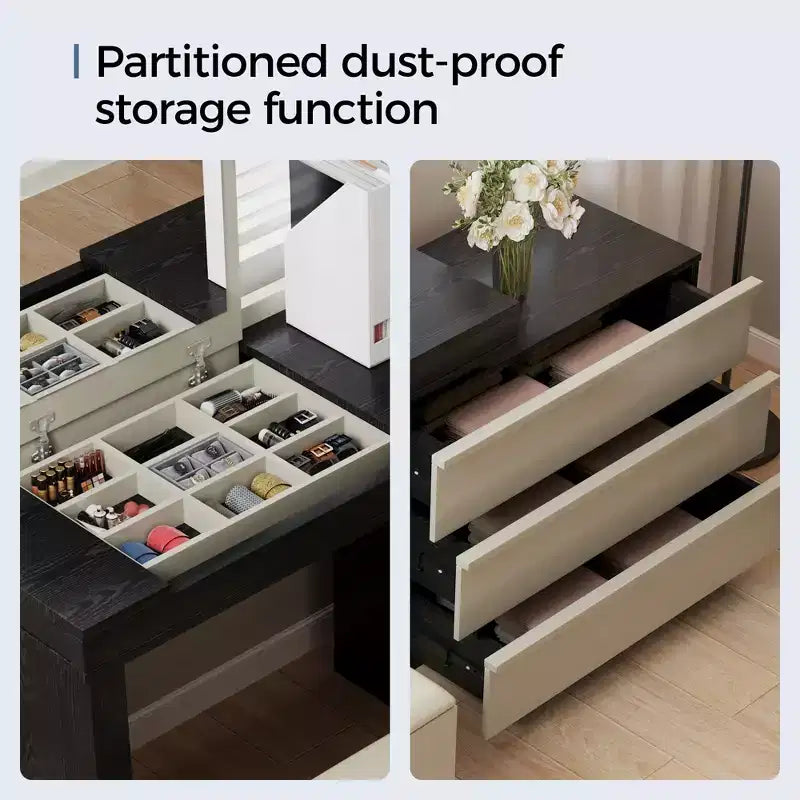 Bureau ou coiffeuse modernes réglables