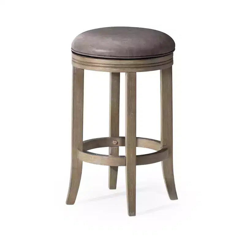 Maven Lane Eva Kitchen Counter Stool with Faux Leather 26