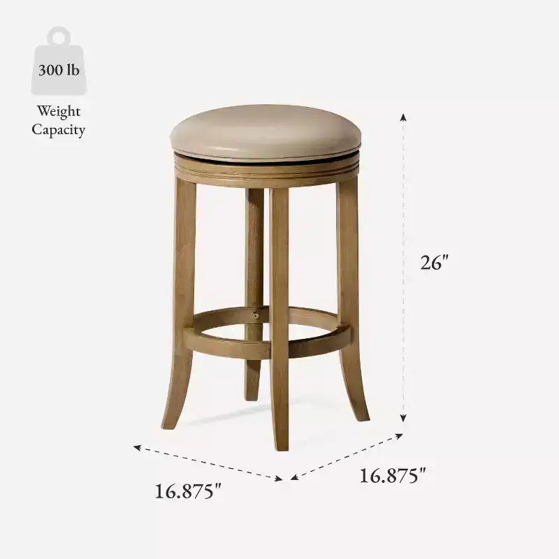 Tabouret de comptoir de cuisine en similicuir