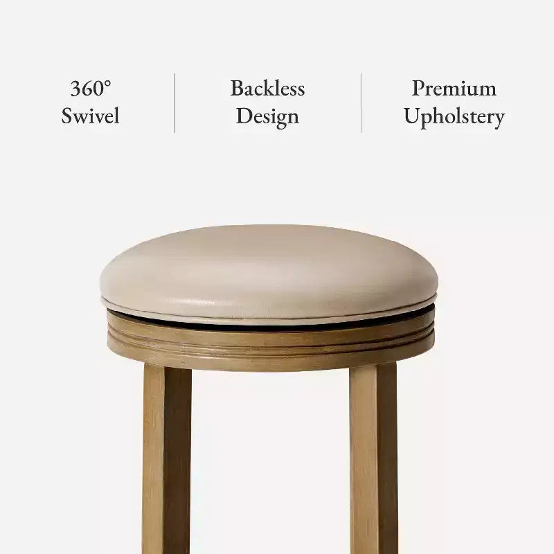 Tabouret de comptoir de cuisine en similicuir