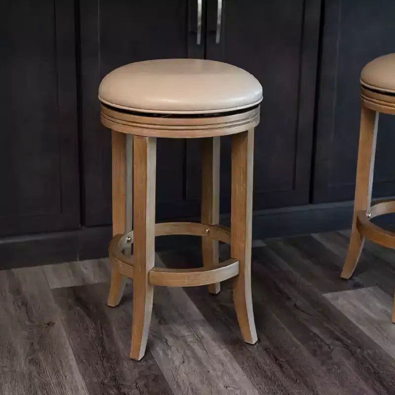 Tabouret de comptoir de cuisine en similicuir